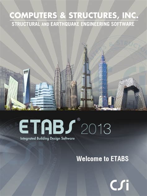 Welcome to ETABS.